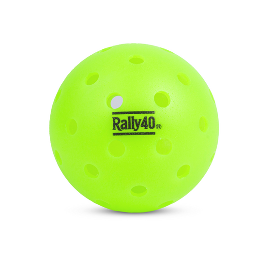 Balle de Pickleball Rally40 – À l’unité – Vert Néon –
- Conforme aux normes USAPA